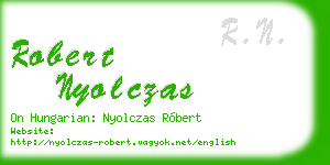 robert nyolczas business card